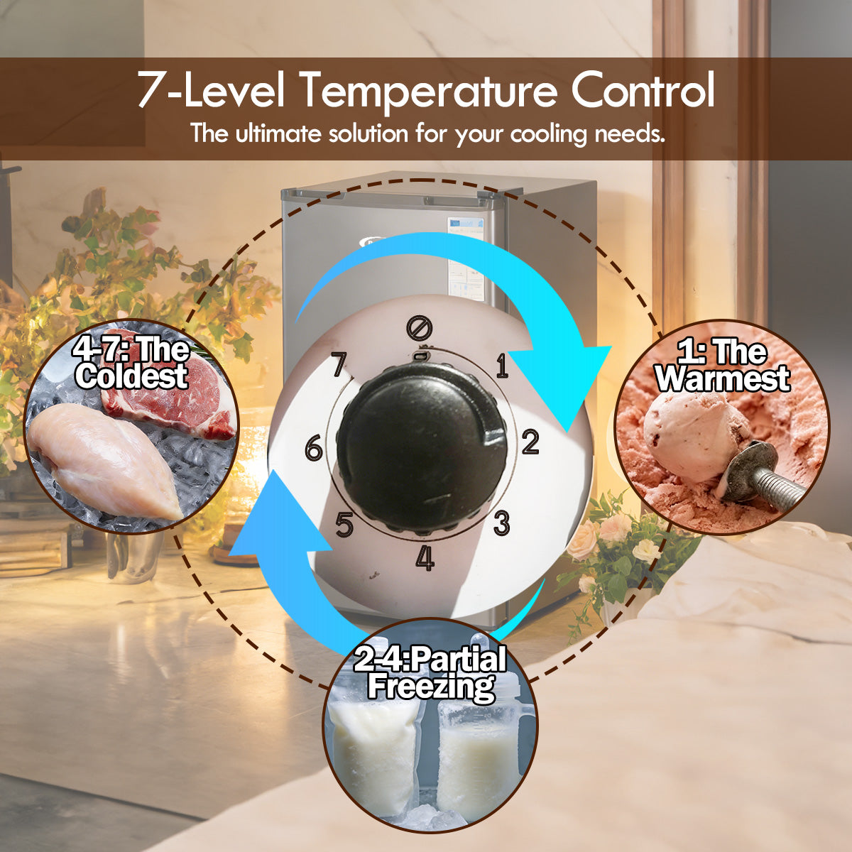 Chest freezer, Mini freezer, Hygienic, Freezer for Breast Milk 60L (PPFZ60)