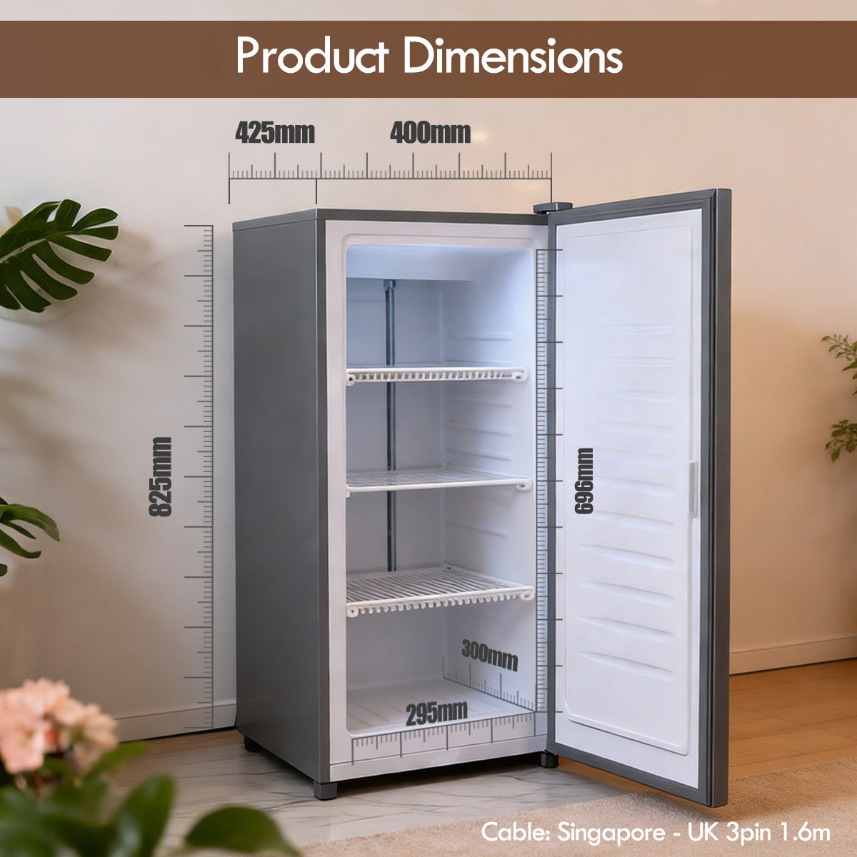 Chest freezer, Mini freezer, Hygienic, Freezer for Breast Milk 60L (PPFZ60)