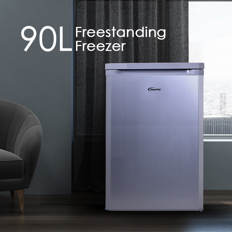 90L Chest, Upright, Freestanding Freezer (PPFZ99) Black