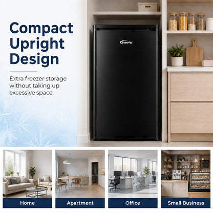 PowerPac 90L Chest, Upright, Freestanding Freezer (PPFZ99) Black