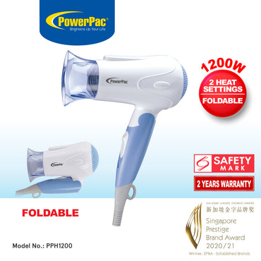 Hair Dryer, Travel Hair Dryer, Foldable Hair Dryer (PPH1200)