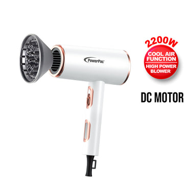 DC High Speed Motor Hair Dryer with Diffuser 2200W (PPH1327A)