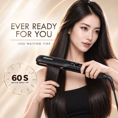 PowerPac Electric Hair Straightener with Quick heat up, 5 Temperature settings & neon indicator (PPH5130A)