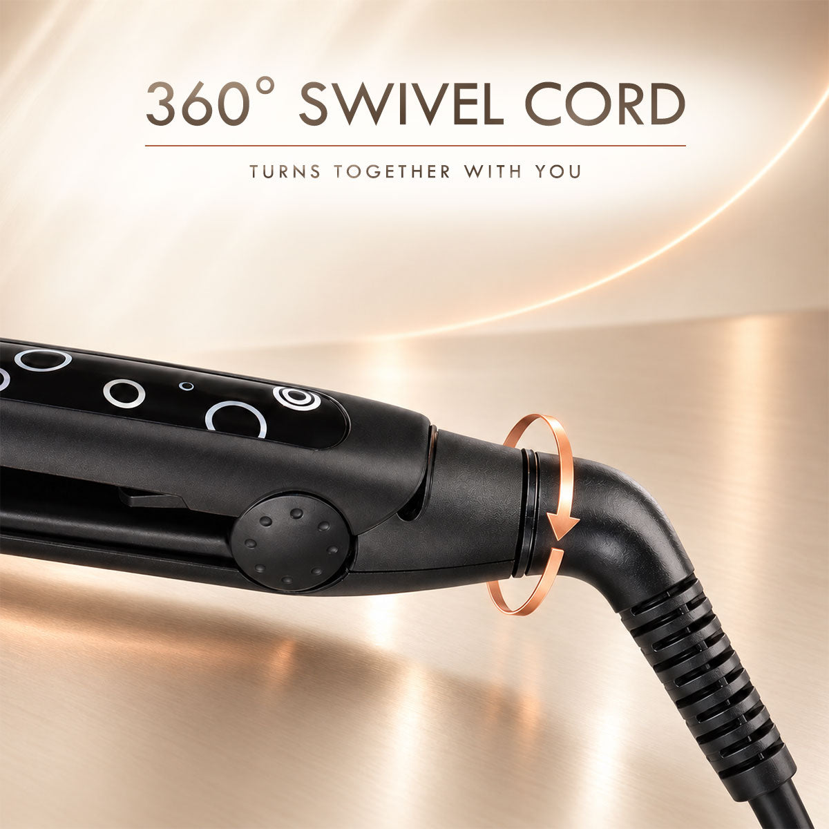 PowerPac Electric Hair Straightener with Quick heat up, 5 Temperature settings & neon indicator (PPH5130A)