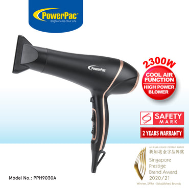 DC High Speed Motor Hair Dryer with cool air, Professional Hair Dryer 2300W (PPH9030A)
