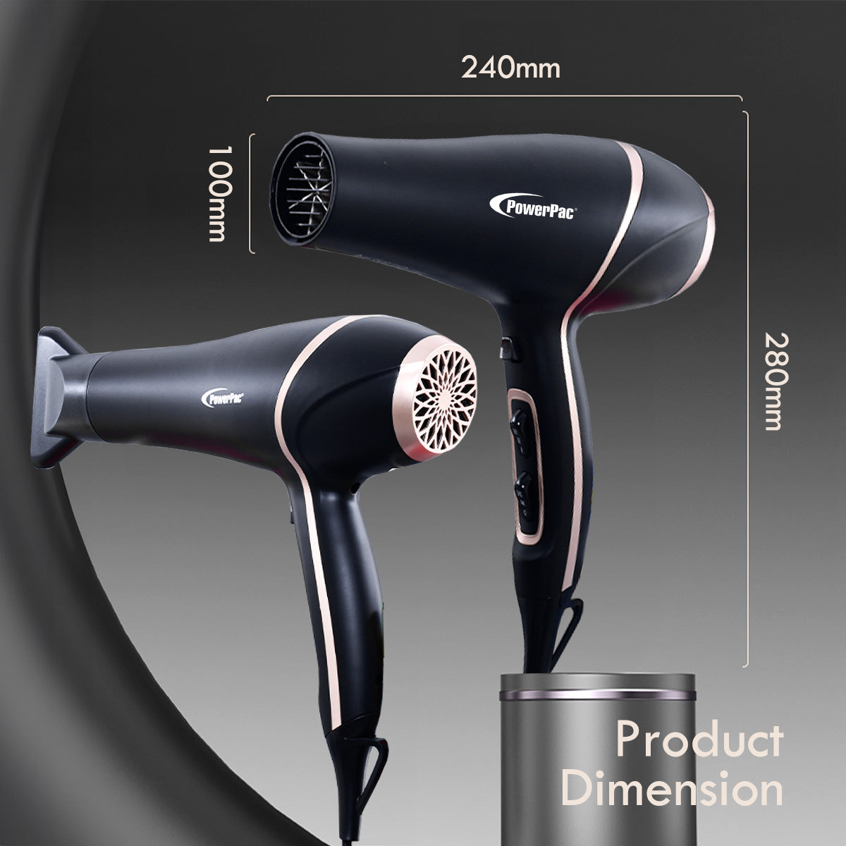 DC High Speed Hair Dryer with cool air, Professional Hair Dryer, 2300W (PPH9030A)
