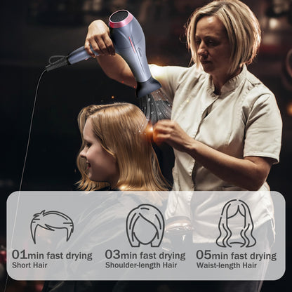 DC High Speed Hair Dryer with cool air, Professional Hair Dryer, 2200W (PPH9075A)