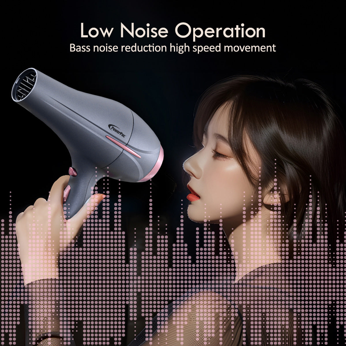 DC High Speed Hair Dryer with cool air, Professional Hair Dryer, 2200W (PPH9075A)