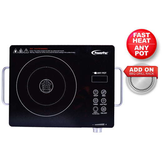 Ceramic Cooker Infrared Cooker , BBQ Plate Grill (Any Pot) 2000 Watts (PPIC831A+Plate)