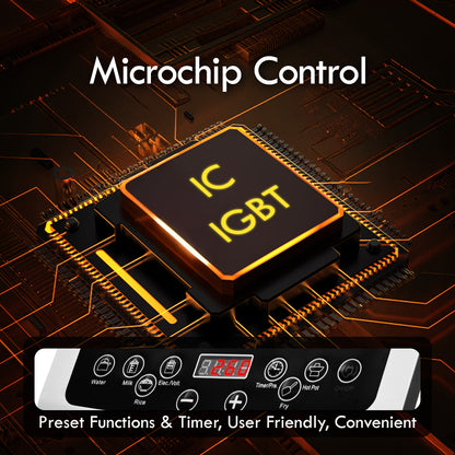 Induction Cooker Steamboat with Stainless Steel Pot + Stainless Steel YuanYang pot (PPIC848+ YY Pot)