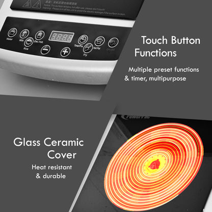 Induction Cooker Steamboat with Stainless Steel Pot + Stainless Steel Steamer (PPIC848+ Steamer)