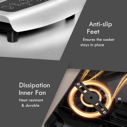 Induction Cooker Steamboat with Stainless Steel Pot + Stainless Steel Steamer (PPIC848+ Steamer)