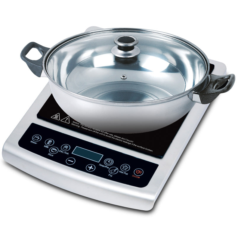 Induction Cooker Steamboat with Stainless Steel Pot + Stainless Steel Steamer (PPIC848+ Steamer)