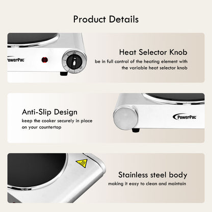 Single Stove, Ceramic Cooker, Infrared Cooker, Any Pot Cooker 1250W (PPIC861)