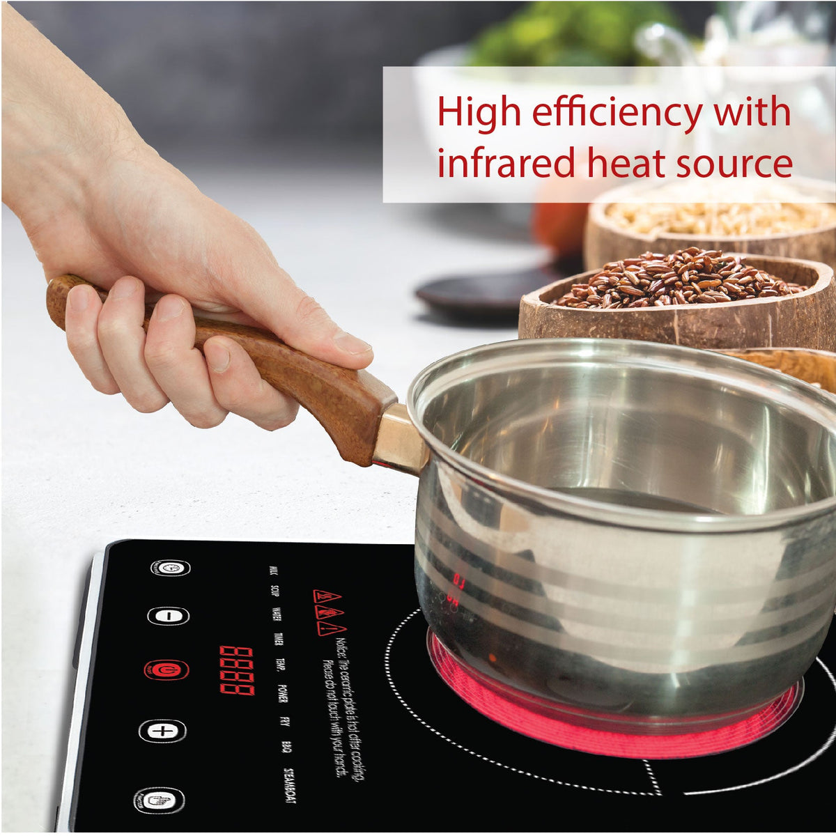 Ceramic Cooker (Any Pot) 2000 Watts (PPIC880) - PowerPacSG