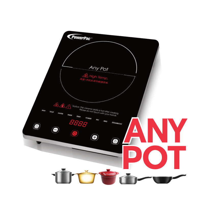 Ceramic Cooker (Any Pot) 2000 Watts (PPIC880+BBQ Plate)