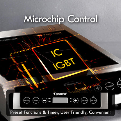 PowerPac Ceramic Cooker (Professional), High Power Ceramic Cooker, Fast Heat Ceramic Cooker 3500W (PPIC885)