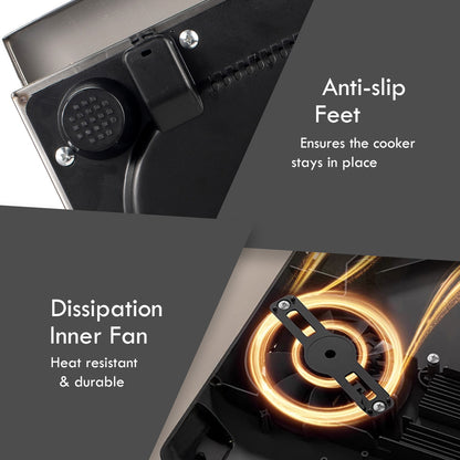 PowerPac Ceramic Cooker (Professional), High Power Ceramic Cooker, Fast Heat Ceramic Cooker 3500W (PPIC885)