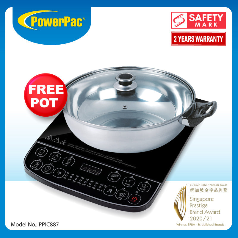 Induction Cooker Steamboat with Stainless Steel Pot (PPIC887+YY Pot)