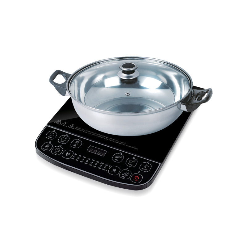 PowerPac Induction Cooker Steamboat with Stainless Steel Pot (PPIC887)