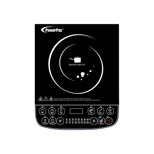 PowerPac Steamboat Induction Cooker, 6 Preset Functions, 1800W (PPIC887ANP)