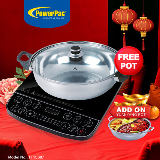 Induction Cooker Steamboat with Stainless Steel Pot (PPIC887+YY Pot)