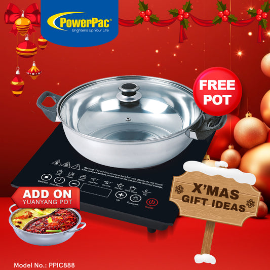 Steamboat Induction Cooker with Stainless Steel Pot (PPIC888+YY Pot)