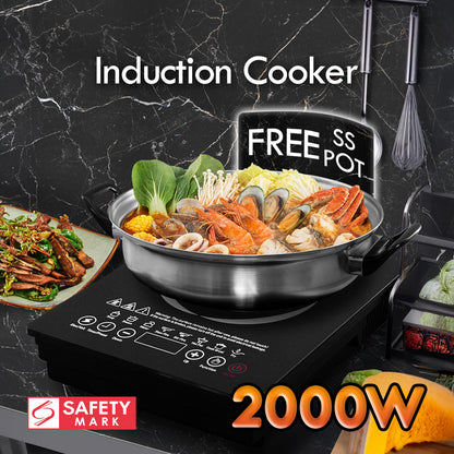 Steamboat Induction Cooker with Stainless Steel Pot (PPIC888A)