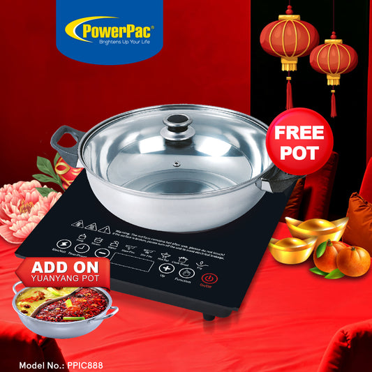 Steamboat Induction Cooker with Stainless Steel Pot (PPIC888+YY Pot)