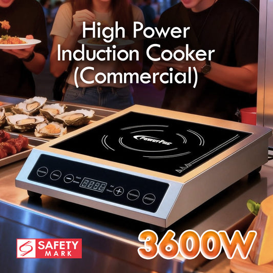 Induction Cooker (Commercial), High Power Induction Cooker, Fast Heat Induction Cooker 3600W (PPIC889)
