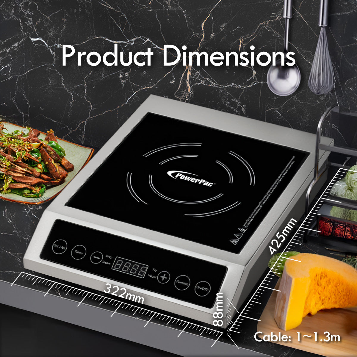 Induction Cooker (Commercial), High Power Induction Cooker, Fast Heat Induction Cooker 3600W (PPIC889)