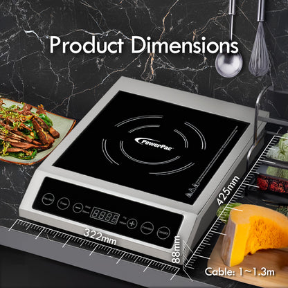 Induction Cooker (Commercial), High Power Induction Cooker, Fast Heat Induction Cooker 3600W (PPIC889)