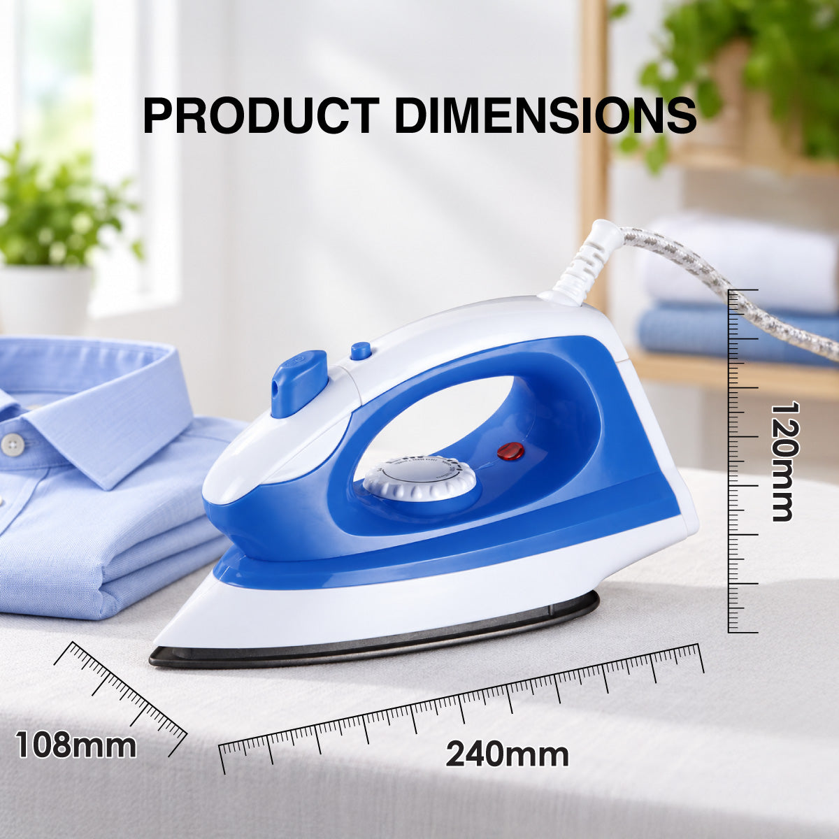 PowerPac Dry Iron with Spray and Non Stick Plate (PPIN1000)