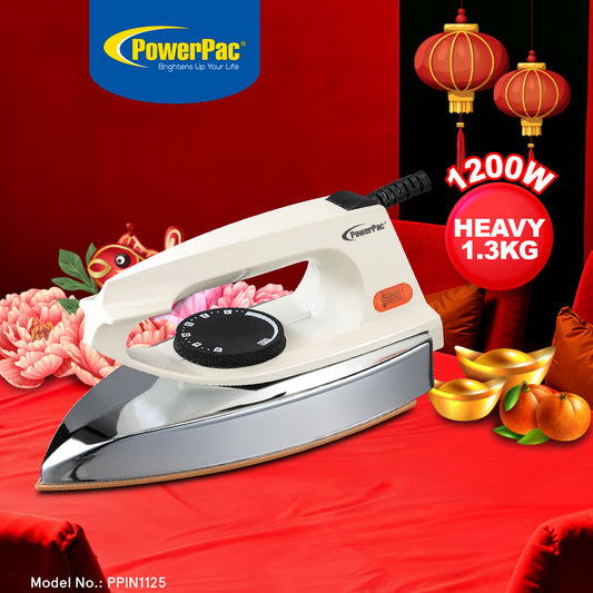 Heavy Dry Iron with Temperature control 1.3KG (PPIN1125)