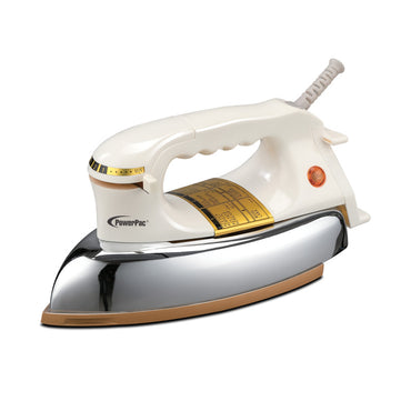 PowerPac 1.5KG Heavy Dry Iron with Temperature control (PPIN1127)