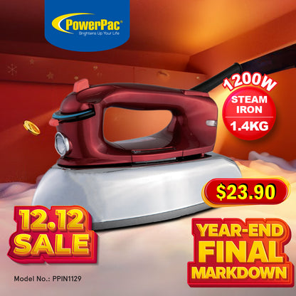 HEAVY DUTY IRON, 1.4KG  STEAM IRON (PPIN1129)