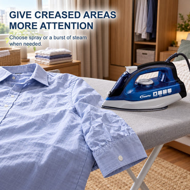 PowerPac Steam Iron with Spray, Non Stick Plate (PPIN1200)