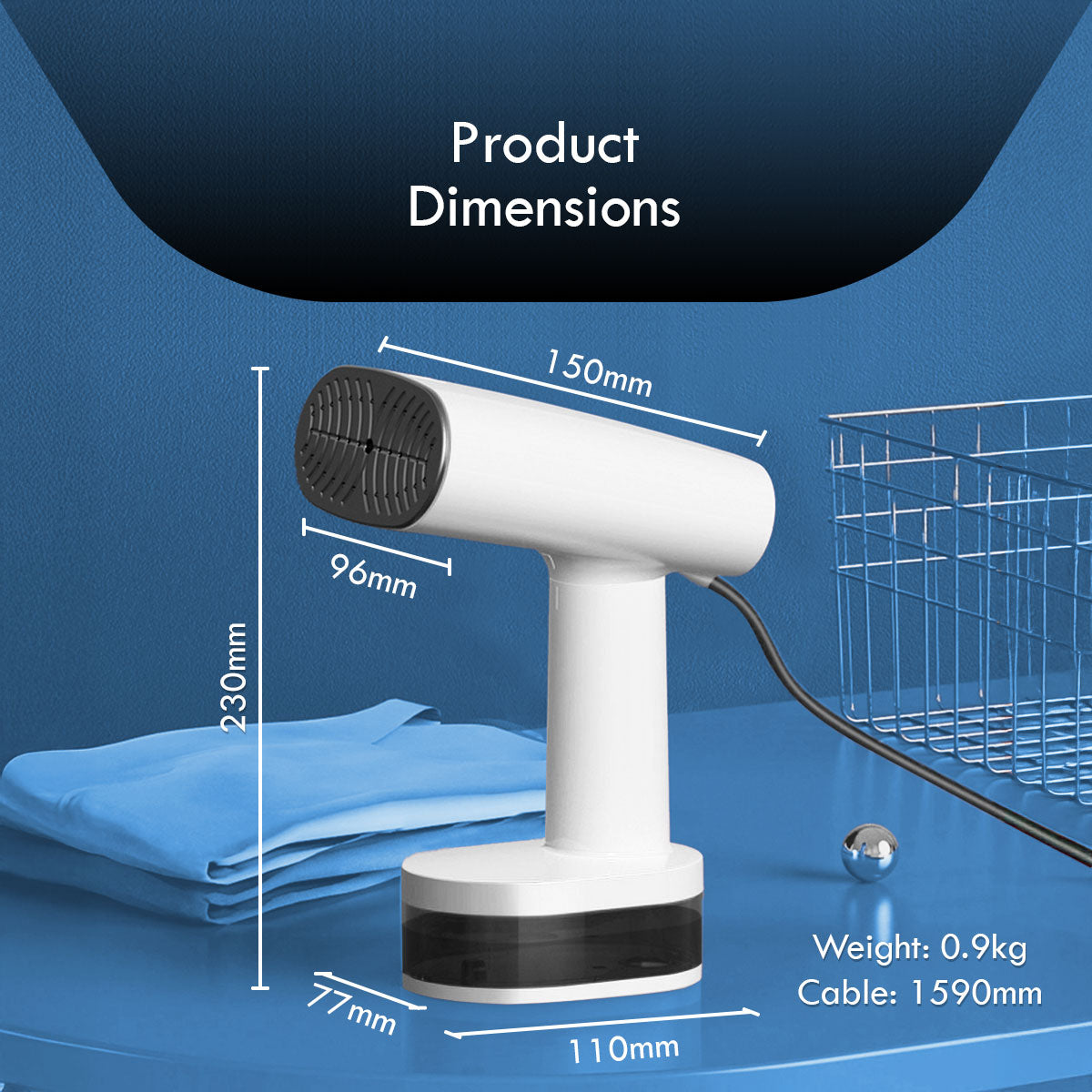 Portable Handheld Garment Steamer (PPIN617)