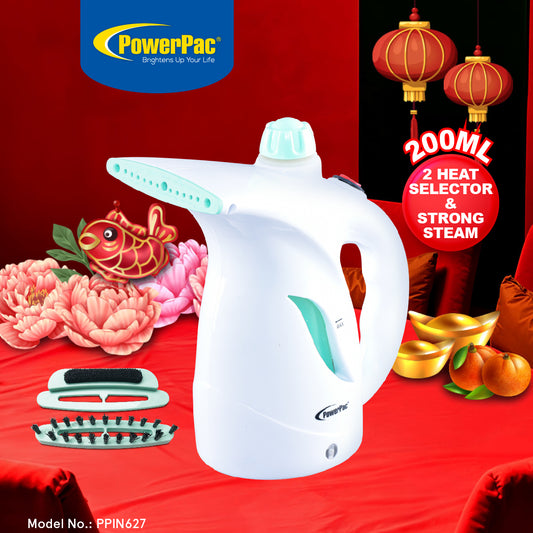 Portable handheld garment steamer (PPIN627)