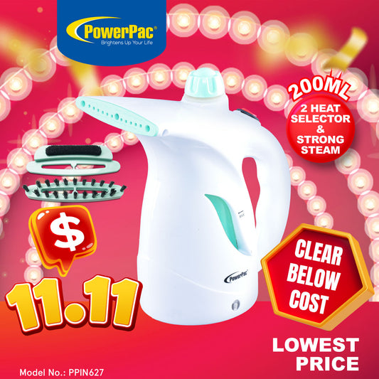 Portable handheld garment steamer (PPIN627)