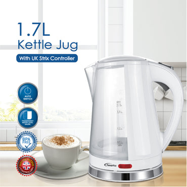 Electric Kettle Jug, Cordless Jug 1.7L BPA FREE (PPJ2002)