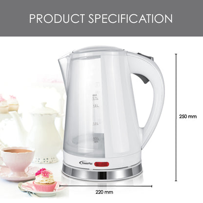 Electric Kettle Jug, Cordless Jug 1.7L BPA FREE (PPJ2002)