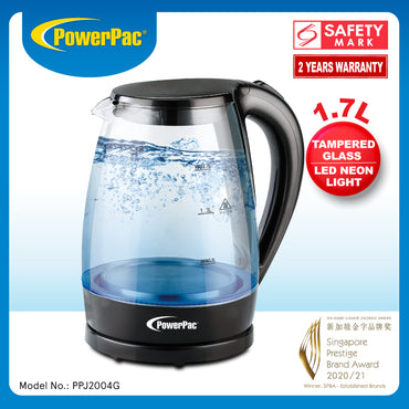 Cordless Kettle Jug 1.7L Glass Jug, Electric Kettle ( PPJ2004G)