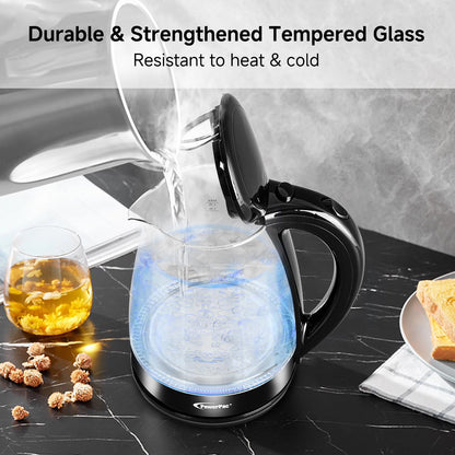 Cordless Kettle Jug 1.7L Glass Jug, Electric Kettle ( PPJ2004G)