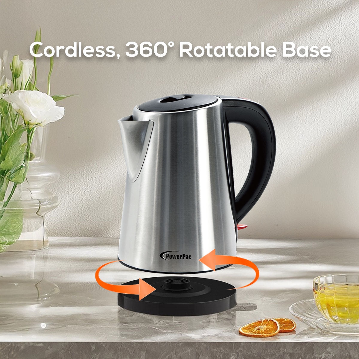 Cordless Kettle Jug Stainless Steel. Cordless Jug 1.0L (PPJ2008)