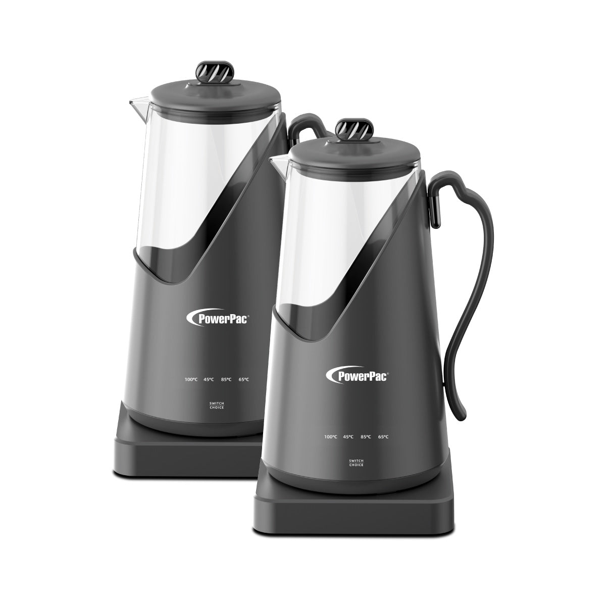 PowerPac 1.5L Digital Kettle Jug, Cordless Kettle Jug with Unbreakable Glass, 4 Temperature Setting (PPJ2031)