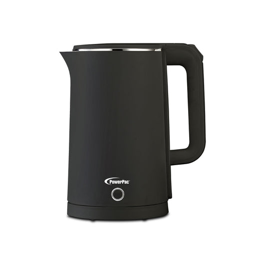 PowerPac Electric Kettle Jug, Cordless Kettle 1.8L Cool Touch Insulation (PPJ2033BK)