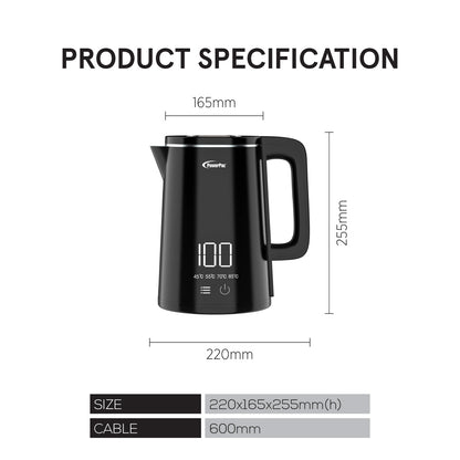 1.8L Digital Kettle Jug, Cordless Kettle Jug with Cool Touch (PPJ2035)