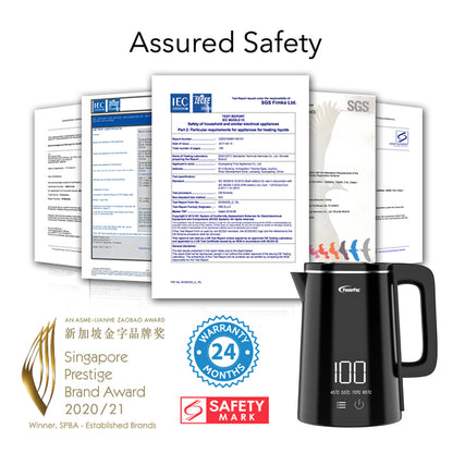 1.8L Digital Kettle Jug, Cordless Kettle Jug with Cool Touch (PPJ2035)