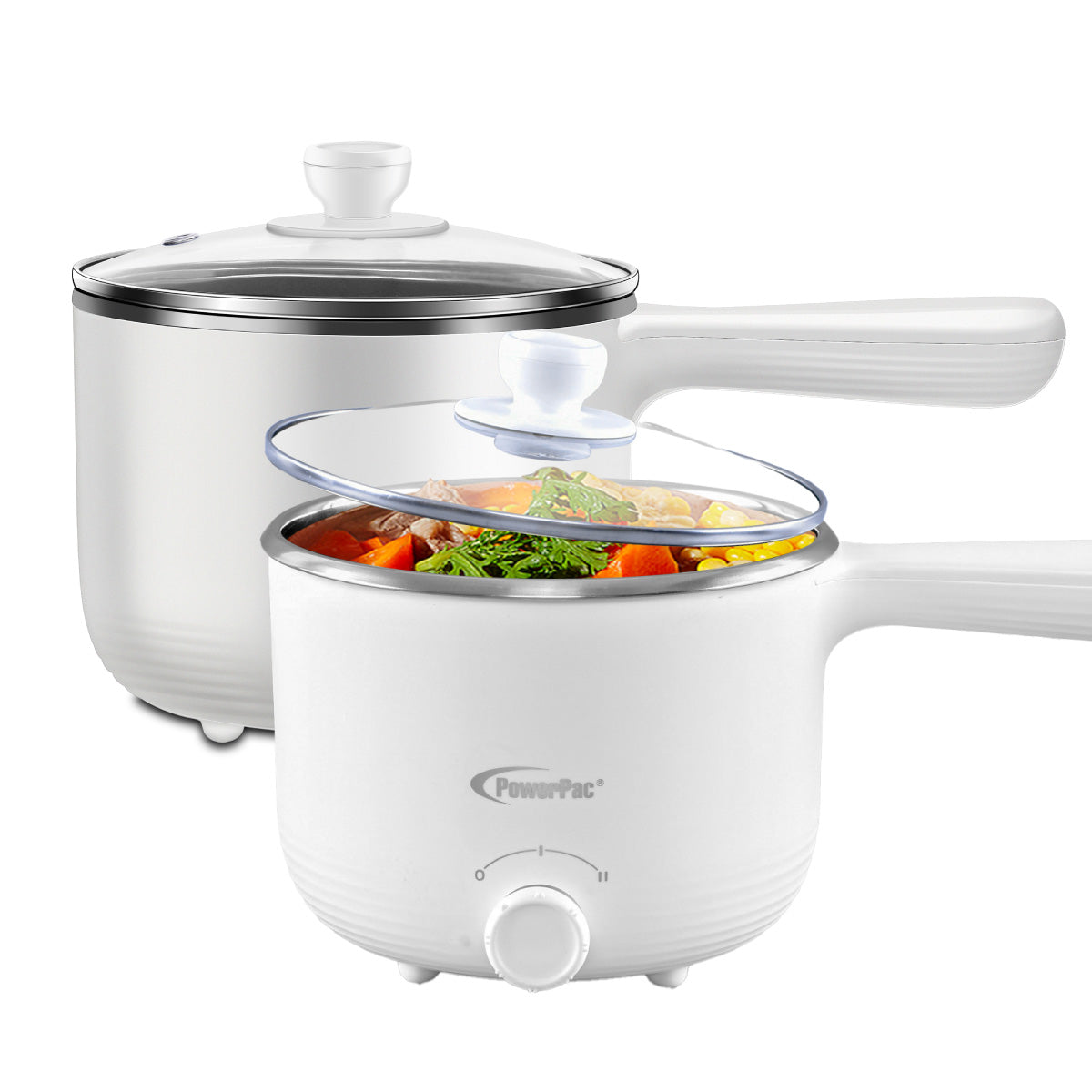 PowerPac 1.2L Multi Cooker steamboat noodle cooker with stainless steel pot (PPJ3013)